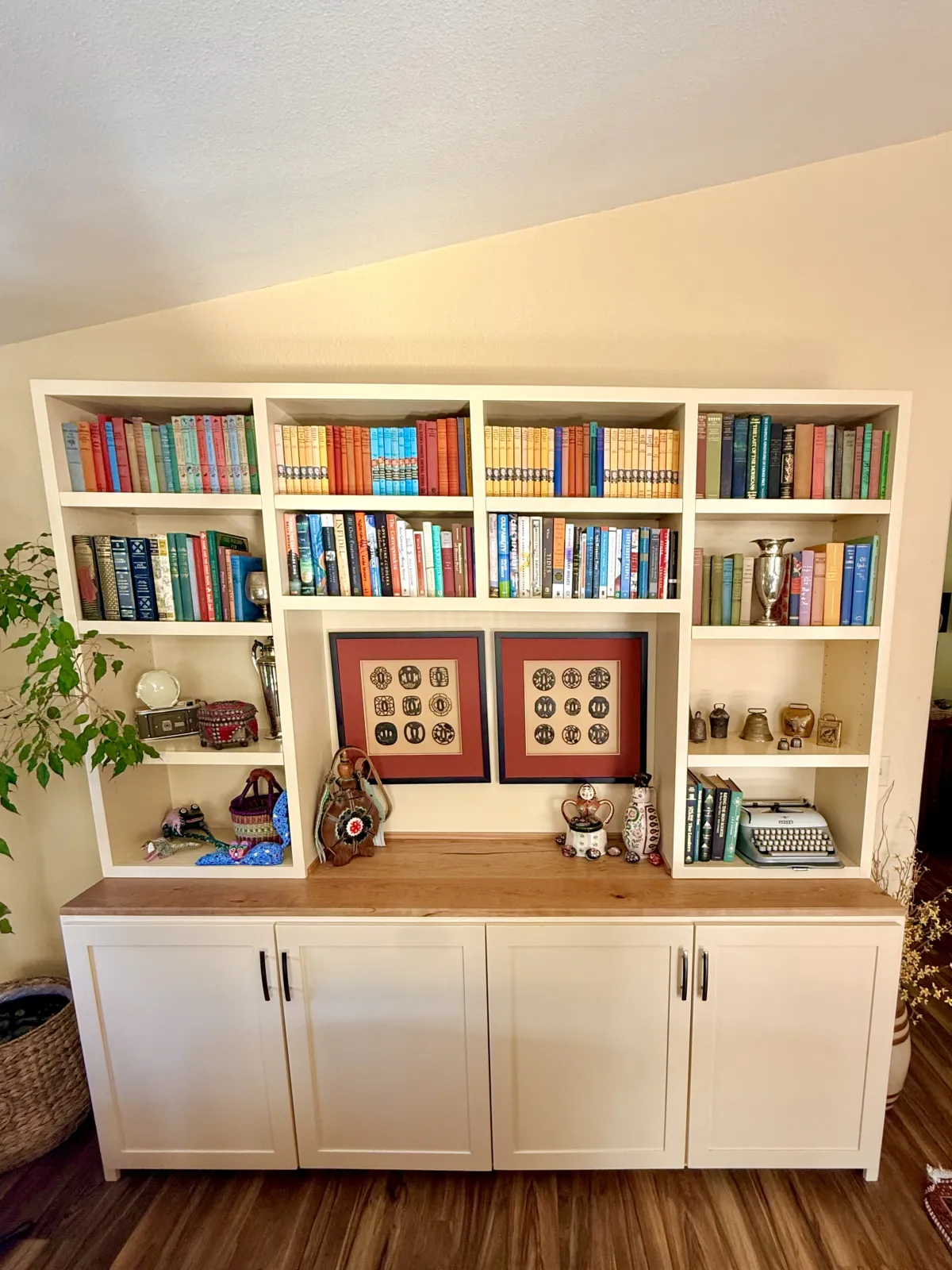 Built-In Bookcase - Mixed Hardwoods