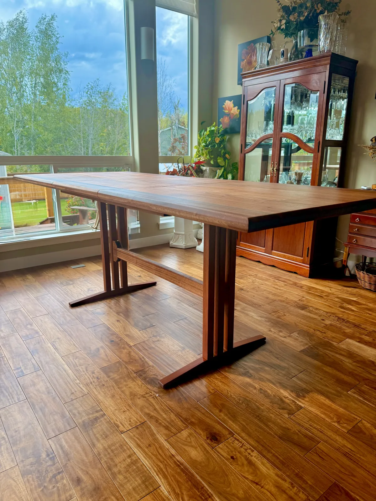 Sapele Trestle Table - Sapele main view
